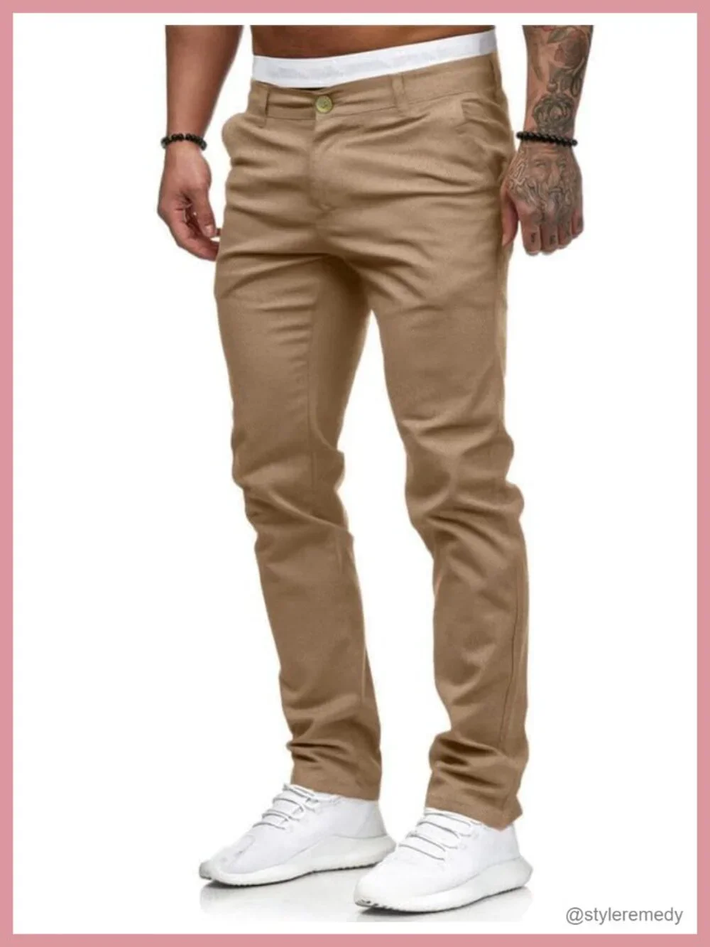 Men's Skinny Stretch Denim Jeans Casual Straight Fit Pants